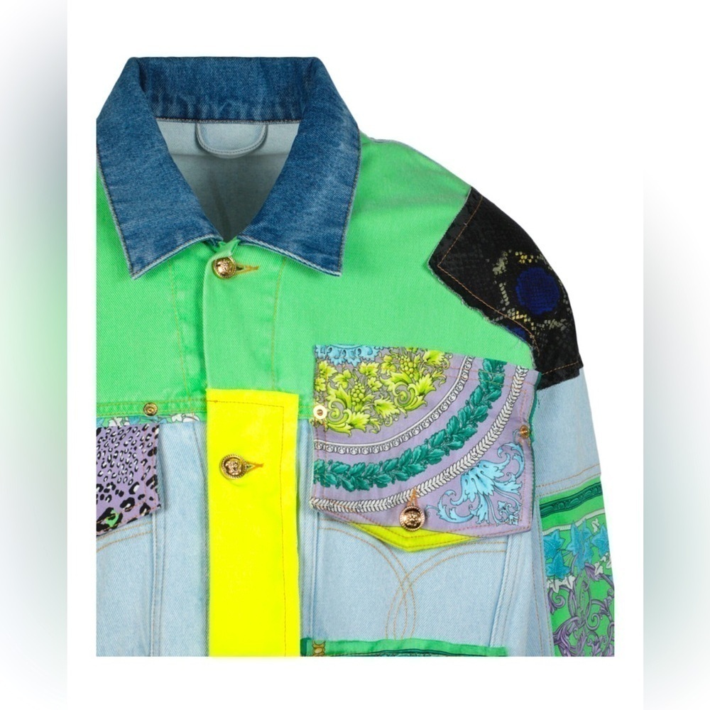 Barocco Patchwork Denim Jacket